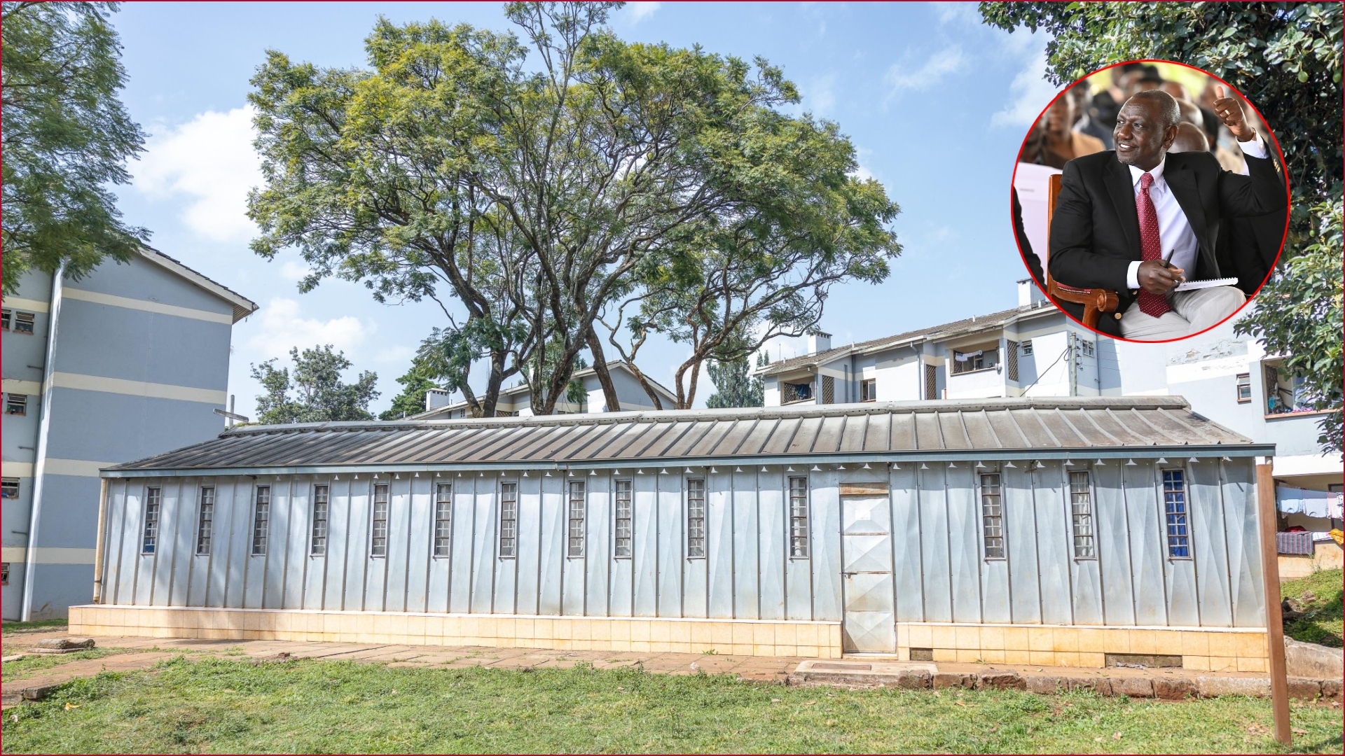 President William Ruto promised a huge church to the families at State House Nairobi.